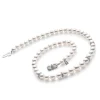 Cultured Pearl Graduated Princess Strand Necklace with Diamond Acccents - Mikimoto