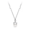 Embrace Akoya Cultured Pearl Pendant in White Gold