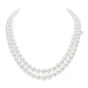 Everyday Essentials 18" Akoya Cultured Pearl Graduated Double Strand – 18K White Gold Clasp