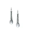 A World of Creativity White South Sea Cultured Pearl Waterfall Earrings