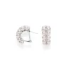 Akoya Cultured Pearl and Diamond Cluster Earrings