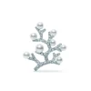 Akoya Cultured Pearl and Diamond Brooch