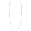Akoya Cultured Pearl and Diamond Station Necklace