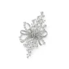 Akoya Cultured Pearl and Diamond Brooch set in 18K White Gold