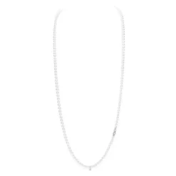 Akoya Cultured Pearl Double Strand Necklace with Diamonds