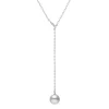Akoya Cultured Pearl Drop Pendant in 18K White Gold