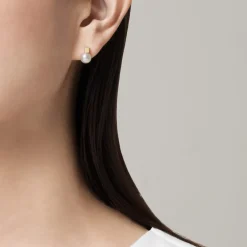 Akoya Cultured Pearl Earrings in 18K Yellow Gold