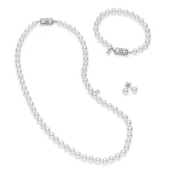 Akoya Cultured Pearl Three Piece Set