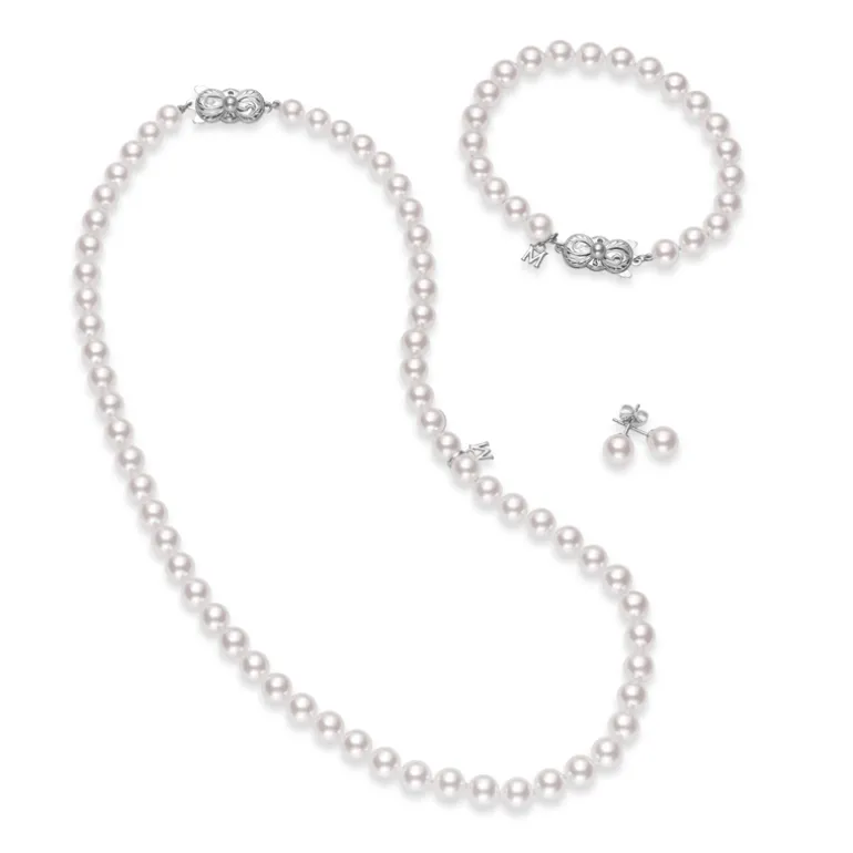 Akoya Cultured Pearl Three Piece Set