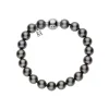 Black South Sea Cultured Pearl Bracelet in 18K White Gold