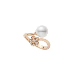 Cherry Blossom Akoya Cultured Pearl Ring