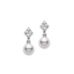 Classic Elegance Drop Earrings - Mikimoto
