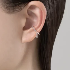Diamond Ear Cuff in 18K White Gold