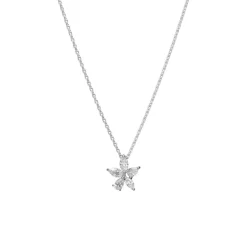 Diamond Pendant in 18K White Gold