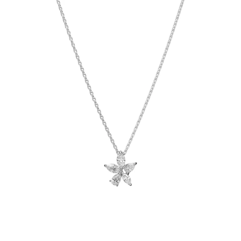 Diamond Pendant in 18K White Gold