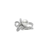 Jeux de Rubans Akoya Cultured Pearl and Diamond Ring - 18K WG