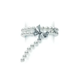 Jeux de Rubans Akoya Cultured Pearl and Diamond Convertible Bracelet and Necklace