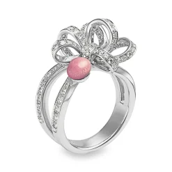 Jeux de Rubans Conch Pearl and Diamond Ring
