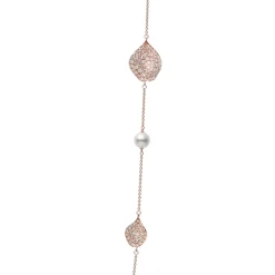 Les Pétales Place Vendôme Akoya Cultured Pearl Pendant in 18K Pink Gold