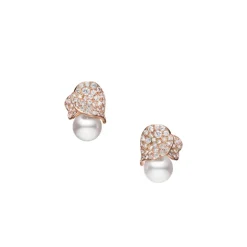 Les Pétales Place Vendôme Earrings in 18K Pink Gold