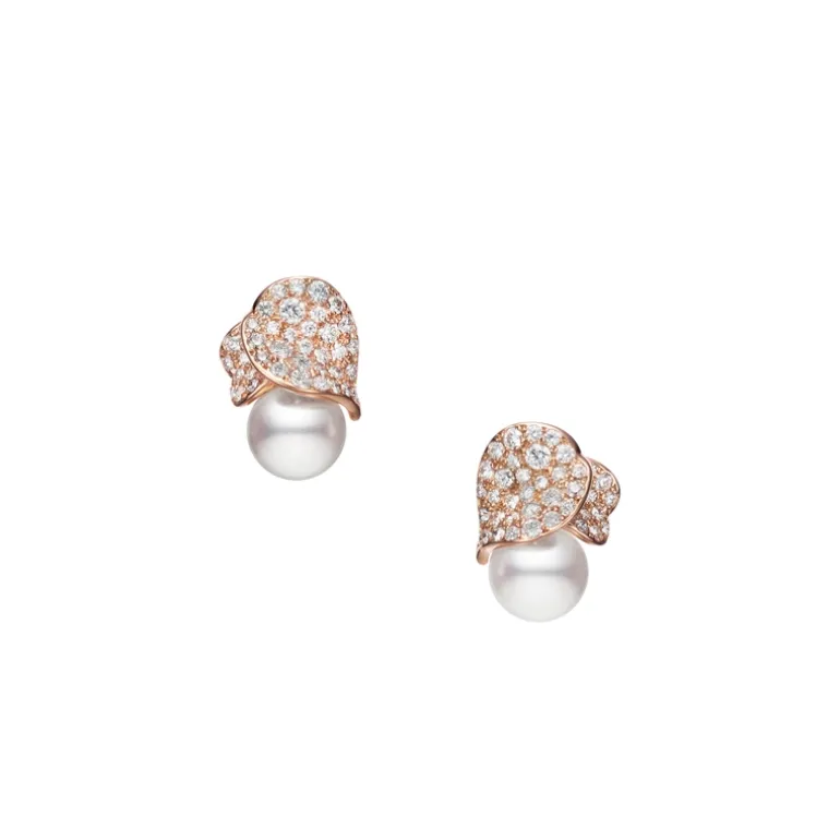 Les Pétales Place Vendôme Earrings in 18K Pink Gold
