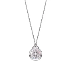 LUCKY ARROWS Akoya Cultured Pearl Pendant in 18K White Gold