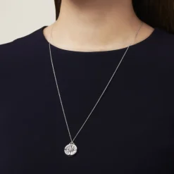 LUCKY ARROWS Akoya Cultured Pearl Pendant in 18K White Gold