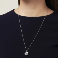 LUCKY ARROWS Akoya Cultured Pearl Pendant in 18K White Gold