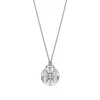 LUCKY ARROWS Mother of Pearl and Diamond Pendant in 18K White Gold
