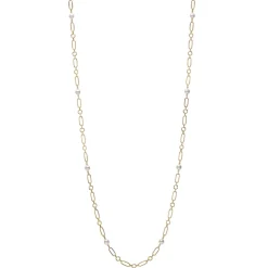 M Code Akoya Cultured Pearl Necklace in 18K Yellow Gold - 32"
