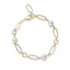 M Code Akoya Cultured Pearl Bracelet in 18K White Gold