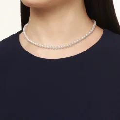 M Code Akoya Cultured Pearl Necklace with 18K Yellow Gold Clasp