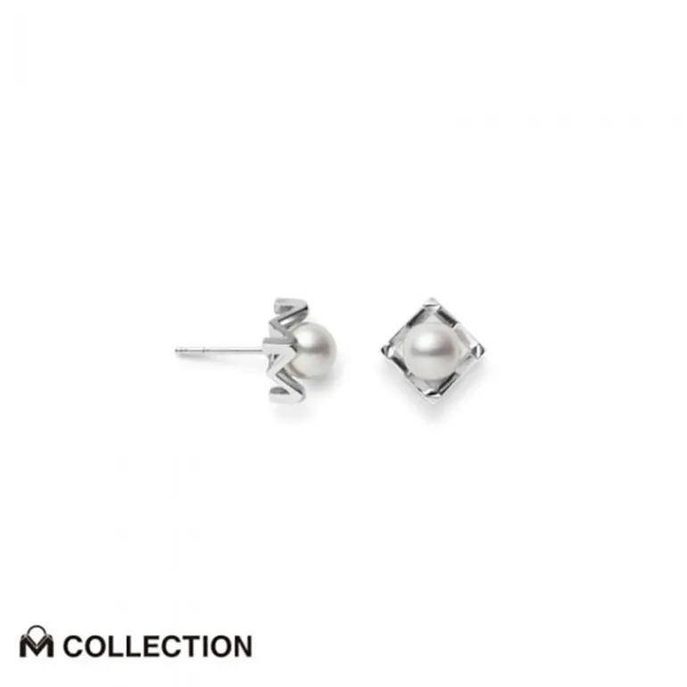M Collection Akoya Cultured Pearl Earrings