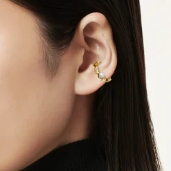 M Collection Akoya Cultured Pearl Ear Cuff in 18K Yellow Gold