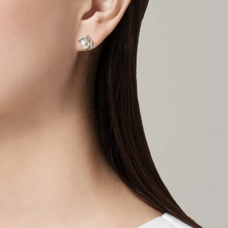 M Collection Akoya Cultured Pearl Earrings