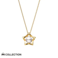 M Collection Pendant in 18K Yellow Gold
