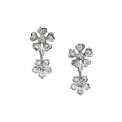 Mikimoto Bloom Diamond Floral Earrings