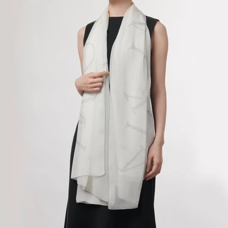 Mikimoto Signature Silk Stole