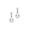 Morning Dew Akoya Cultured Pearl Earrings – 18K Rose Gold
