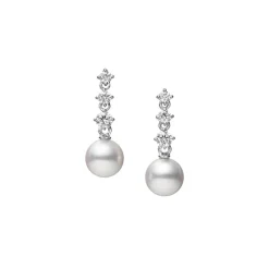 Morning Dew Akoya Cultured Pearl Earrings
