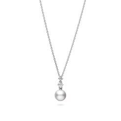 Morning Dew Akoya Cultured Pearl Drop Pendant