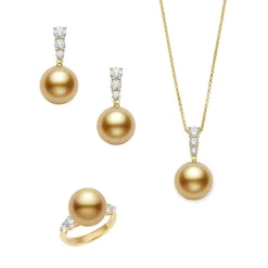 Morning Dew Golden South Sea Cultured Pearl Set