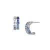 Ocean Collection Sapphire Earrings in 18K White Gold