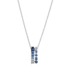 Ocean Collection Sapphire Pendant in 18K White Gold