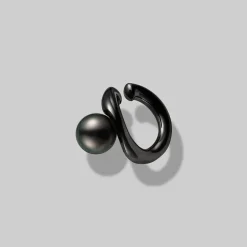 Passionoir Black South Sea Cultured Pearl Ear Cuff MEQ10180BXXS | MIKIMOTO