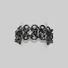 Passionoir Diamond and Black Rhodium Plated Chain Ring MRQ10092XDXWR | MIKIMOTO
