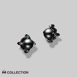 Passionoir M Collection Black South Sea Cultured Pearl Earrings MEQ10179BXXW | MIKIMOTO