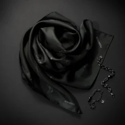 Passionoir Silk Printed Scarf MYT10032SCARFPN | MIKIMOTO