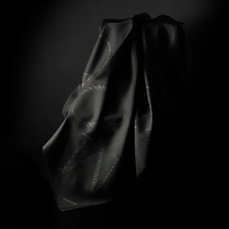 Passionoir Silk Printed Scarf MYT10032SCARFPN | MIKIMOTO
