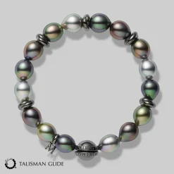 Passionoir Talisman Glide Black South Sea Multi Cultured Pearl Bracelet MDQ10066BXXS | MIKIMOTO